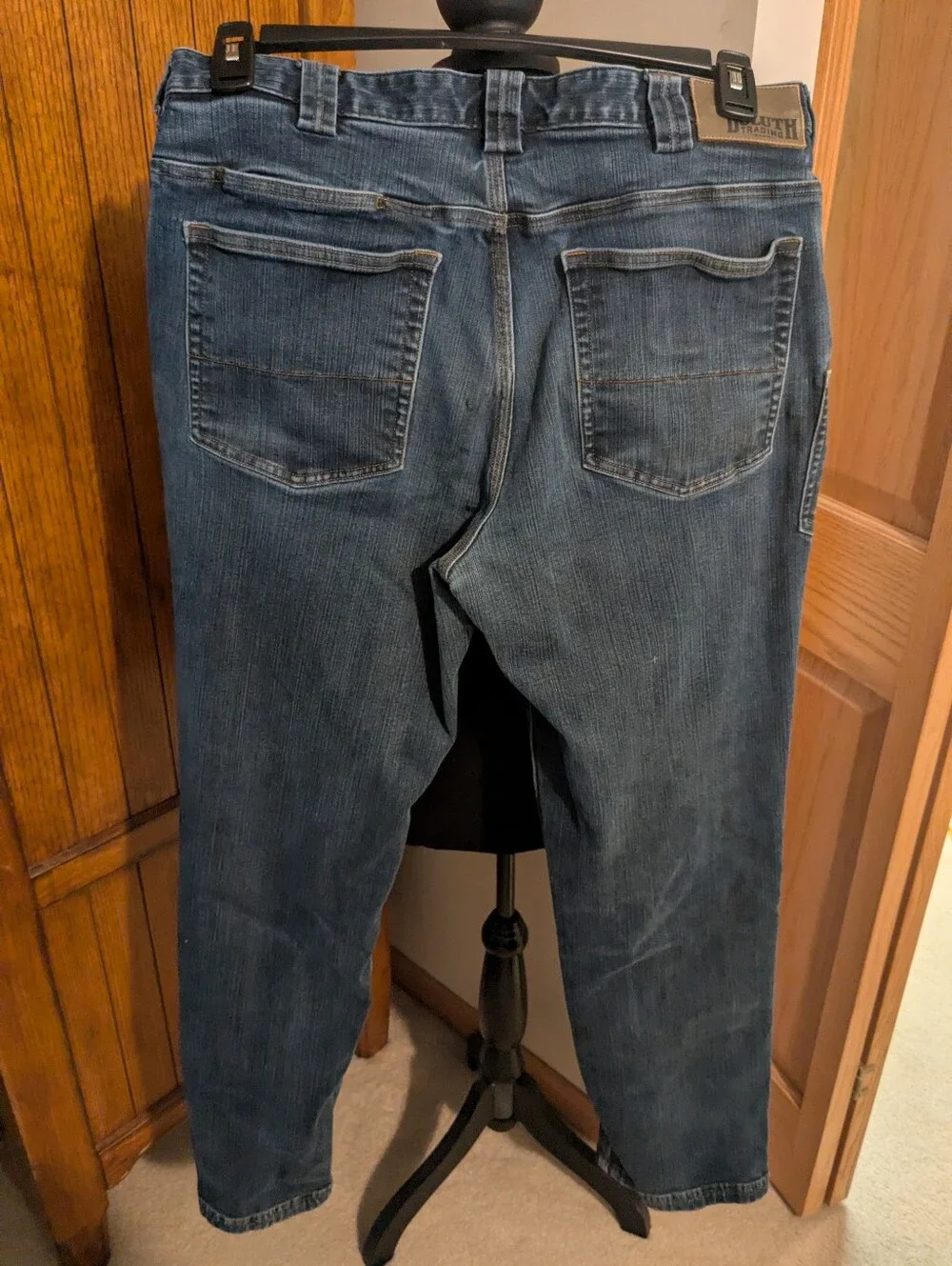 DULUTH Trading Co Ballroom Double Flex Jeans Mns 36x34, Cheap!
